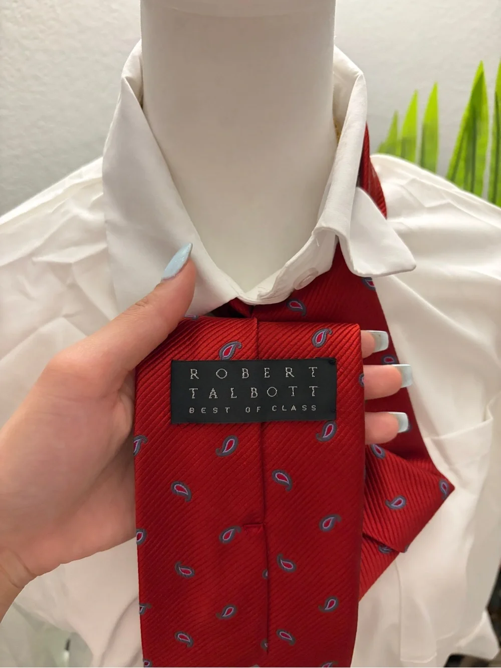 Robert Talbott rich crimson